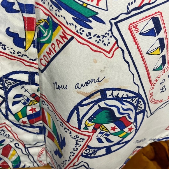 Huntington Ridge nautical Vintage Button Down Shirt - Picture 6 of 9